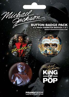 マイケル ジャクソン: 缶バッチ (キング オブ ポップ) : Michael