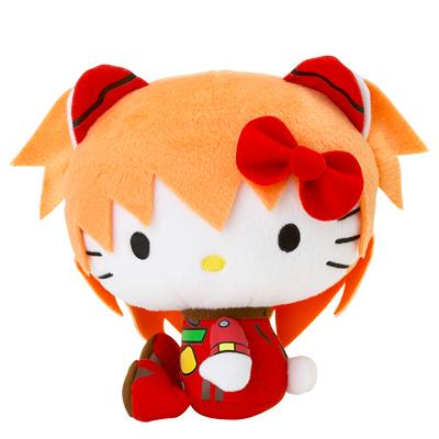 エヴァンゲリオン×ハローキティ ぬいぐるみ 式波・アスカ・ラングレー