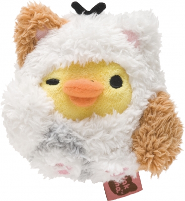 プチあつめてぬいぐるみ キイロイトリ（のんびりネコテーマ