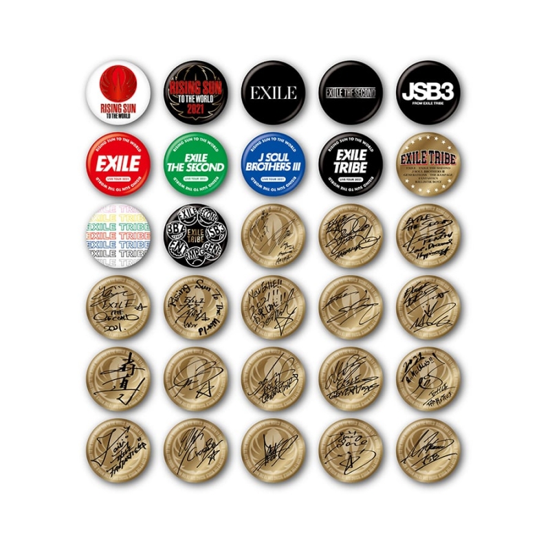 RISING SUN TO THE WORLD 缶バッジ I（全30種の内ランダム1種