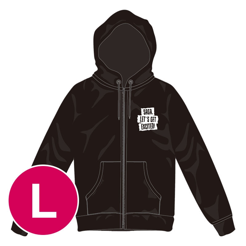 ZIPパーカー（L）/ フランシュシュ 佐賀よ共にわいてくれ : ゾンビ