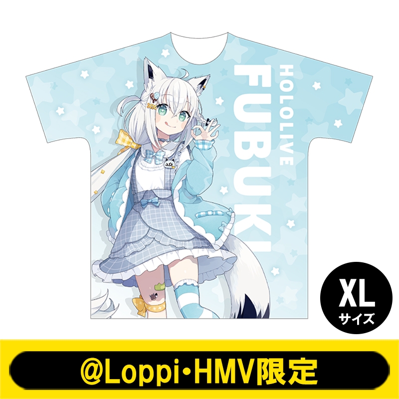 フルグラフィックTシャツXL(白上フブキ)【@Loppi・HMV限定