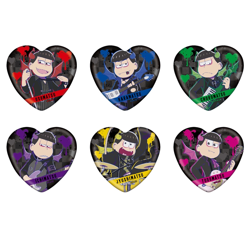 ハート缶バッジコレクション 悪魔バンドVer.※ブラインド仕様【HMV限定