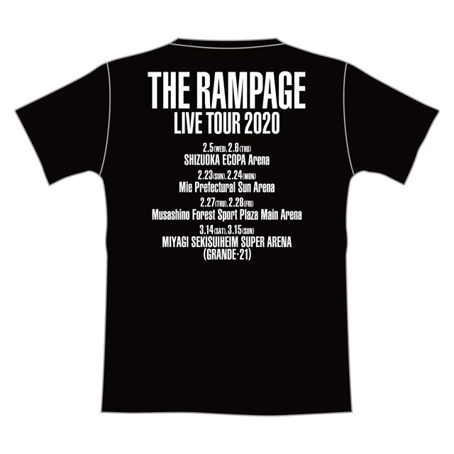 RMPG ツアーTシャツ(BLACK/S)/ IGNITION : THE RAMPAGE from EXILE