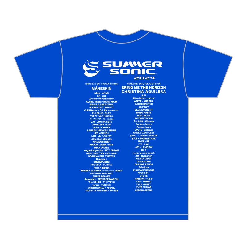 テキストTシャツ［ブルー］S : SUMMER SONIC | HMV&BOOKS online
