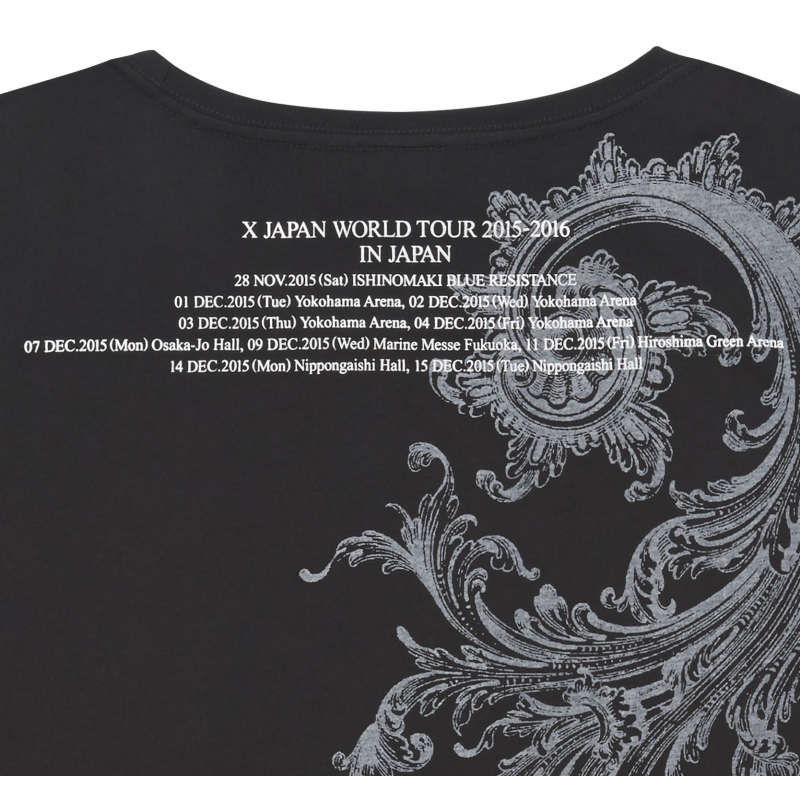 X JAPAN Tシャツ【L】/ 「X JAPAN WORLD TOUR 2015-2016 IN JAPAN