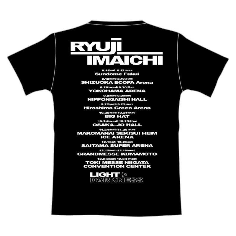 LIGHT>DARKNESS ツアーTシャツ[L] / BLACK : RYUJI IMAICHI (今市隆二