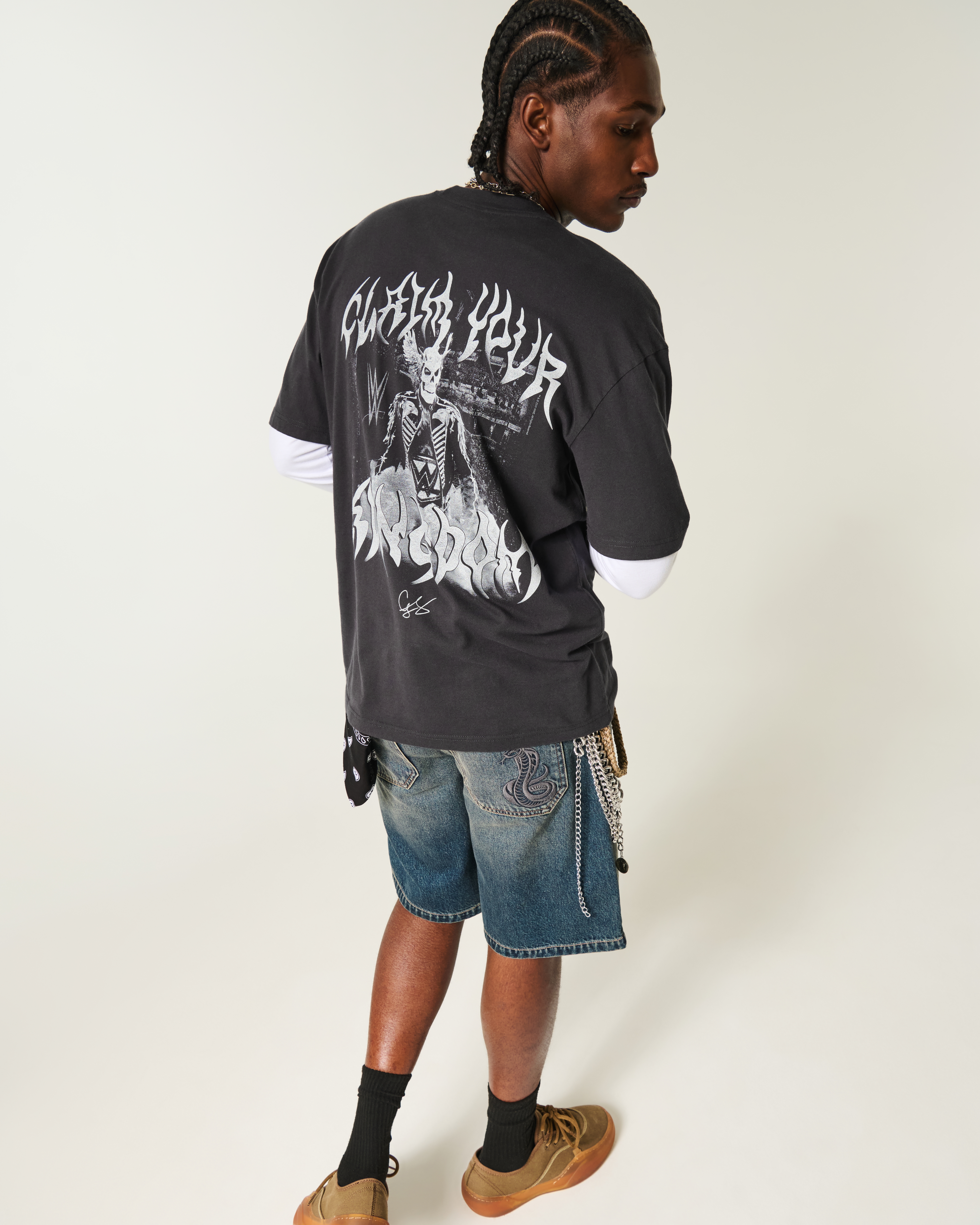 Hollister Boxy Cody Rhodes Graphic Tee at CoolSprings Galleria in