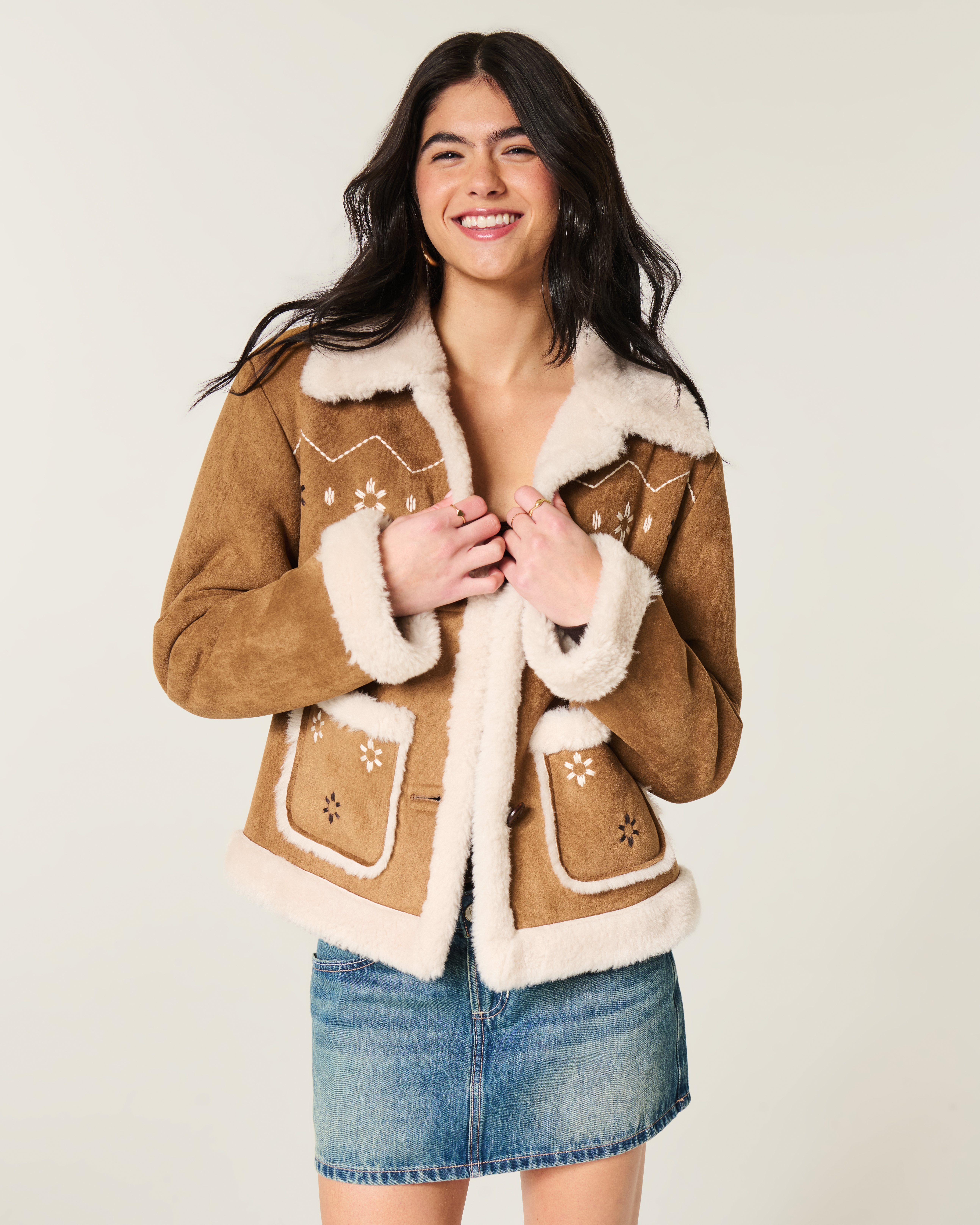 Hollister Faux Shearling Jacket | Arden Fair