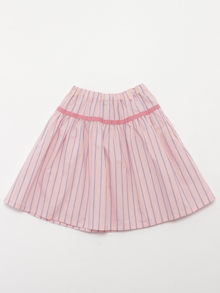 ストライプギャザースカート（膝丈スカート）｜hakka kids（ハッカ