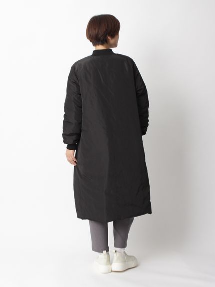 ライトタフタリバーダウン ロングコート(リバーシブル)（ダウン