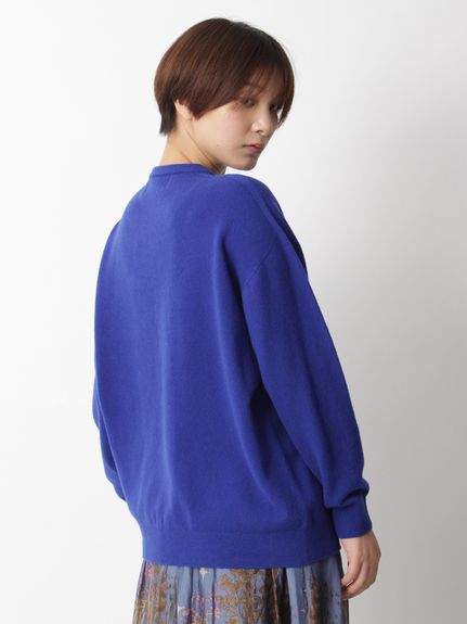 Vert ハイブリットメリノウール12Gホールガーメントジップアップニット