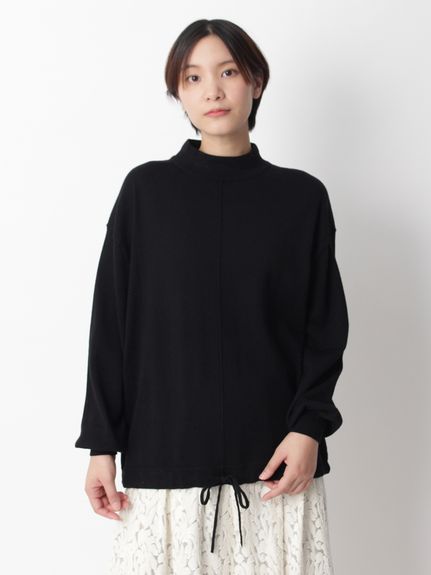 マーセライズドコットンドロストニットプルオーバー（ニット）｜KEI