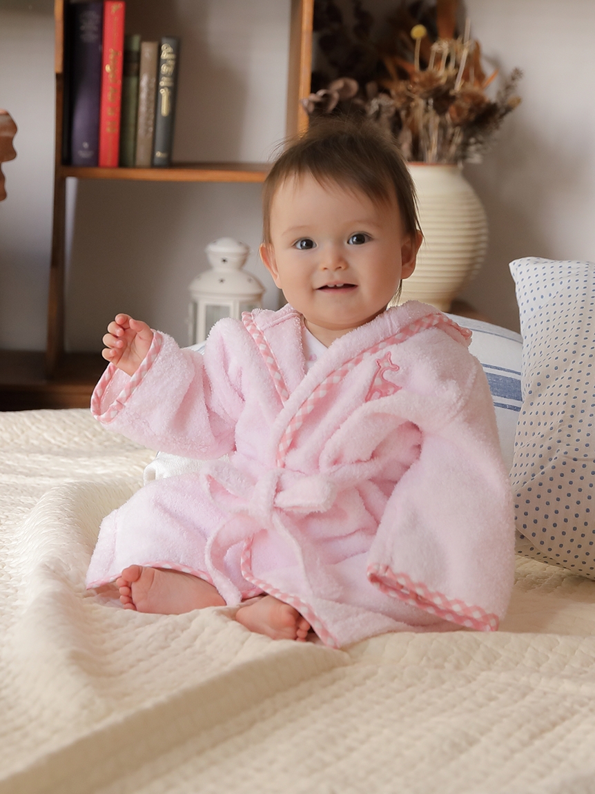 ベビー]オリジナル無撚糸パイルコジカバスローブ（ブランケット