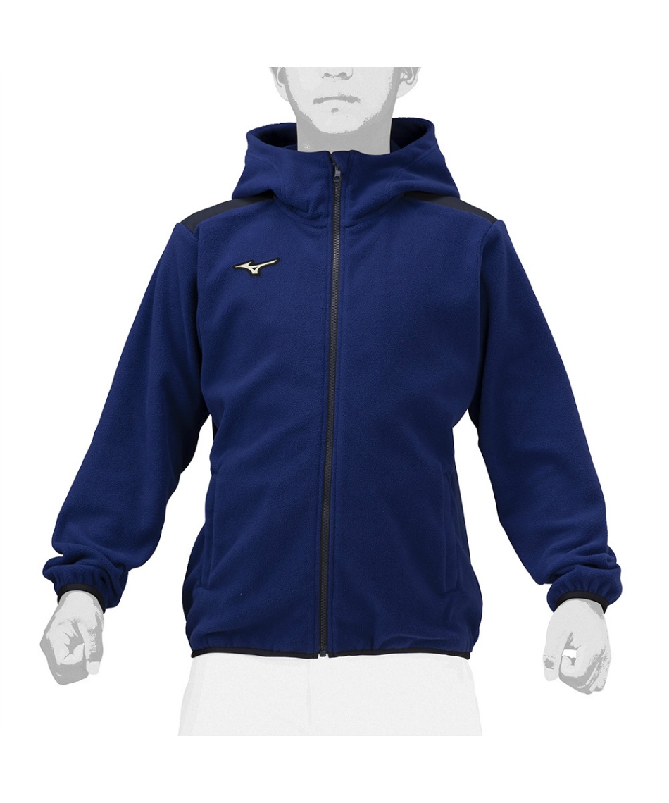 野球 フリース パーカージュニア フリースフーディ 厚手12JEBK8916