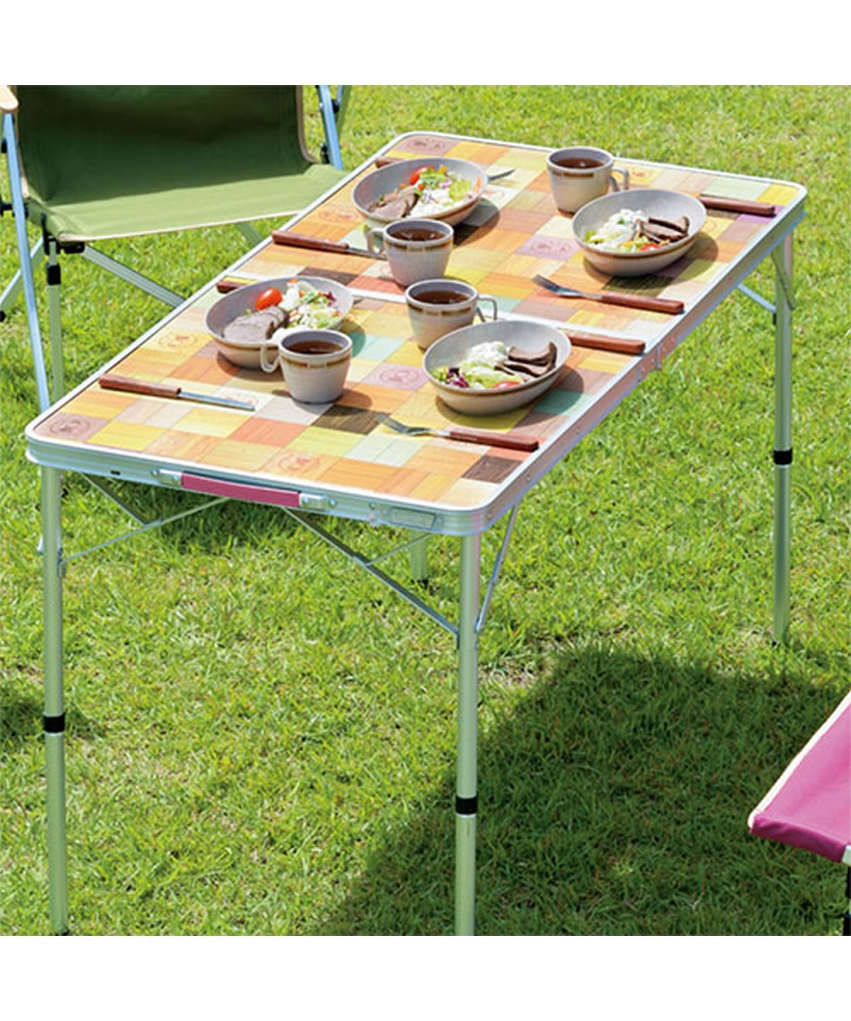 コールマン(Coleman) アウトドアテーブル 120cm ナチュラルモザイク