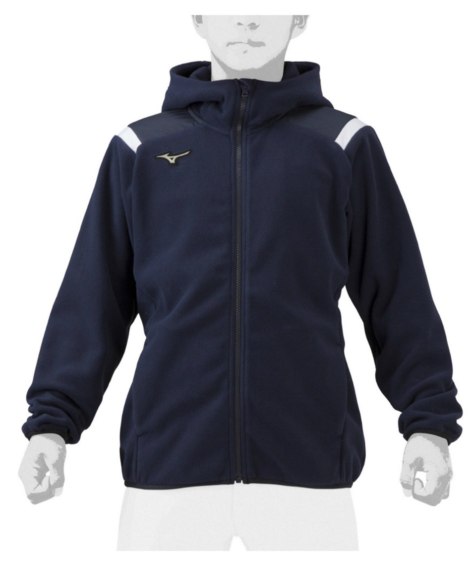 ミズノ(MIZUNO) 野球 フリース パーカー フリースフーディ 12JEAK8814