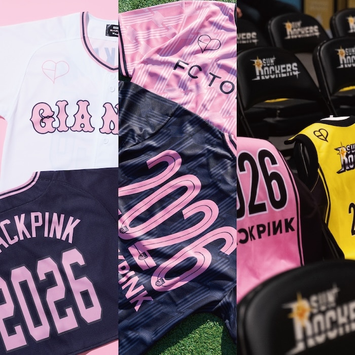 BLACKPINK×東京スポーツチームコラボレーションGOODS 発売決定！