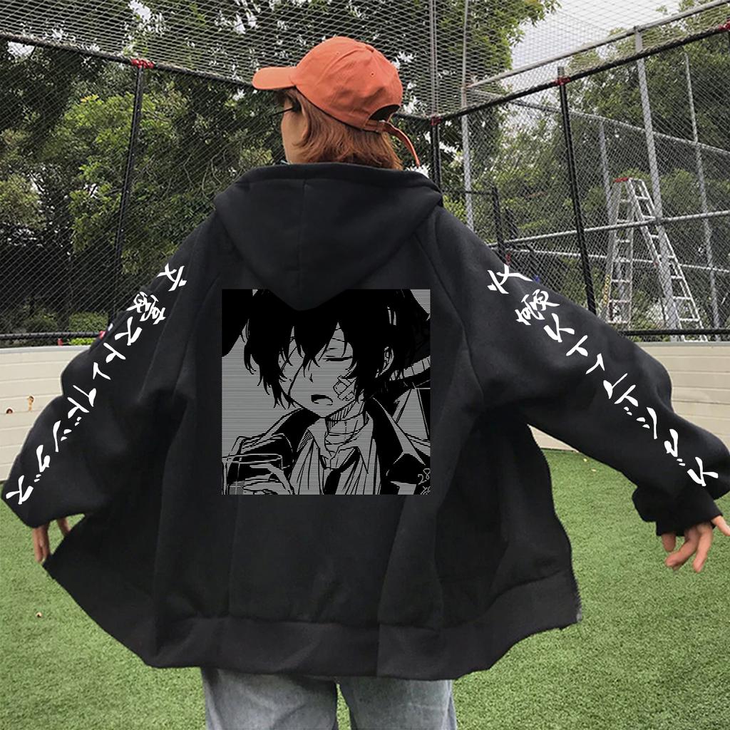 Buy Manga Bungo Stray Dogs Dazai Osamu Zipper Hoodies Harajuku