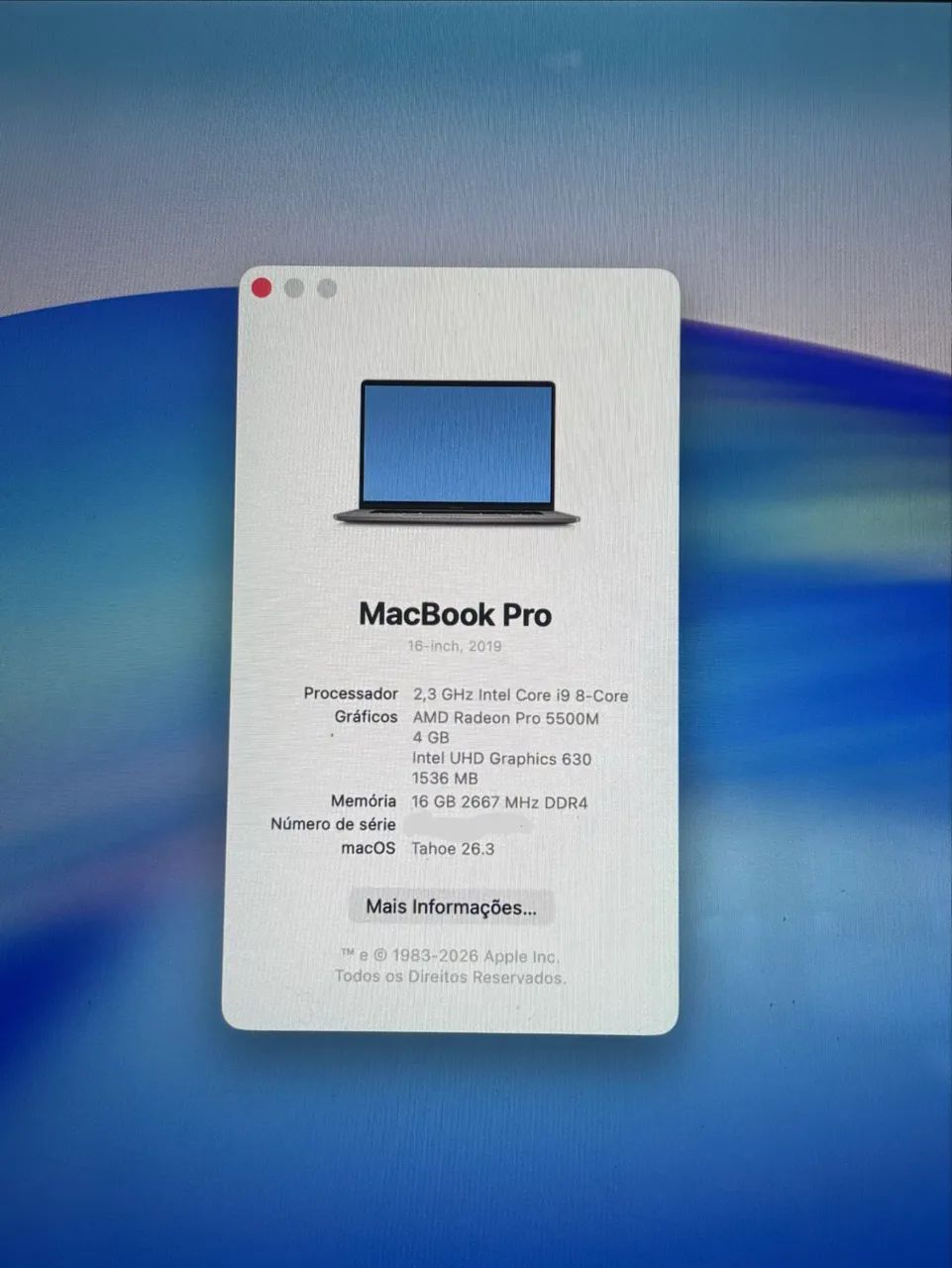 MacBook Pro 2019 - Core i9 16GB 1TB 186 Ciclos - Notebooks - Asa