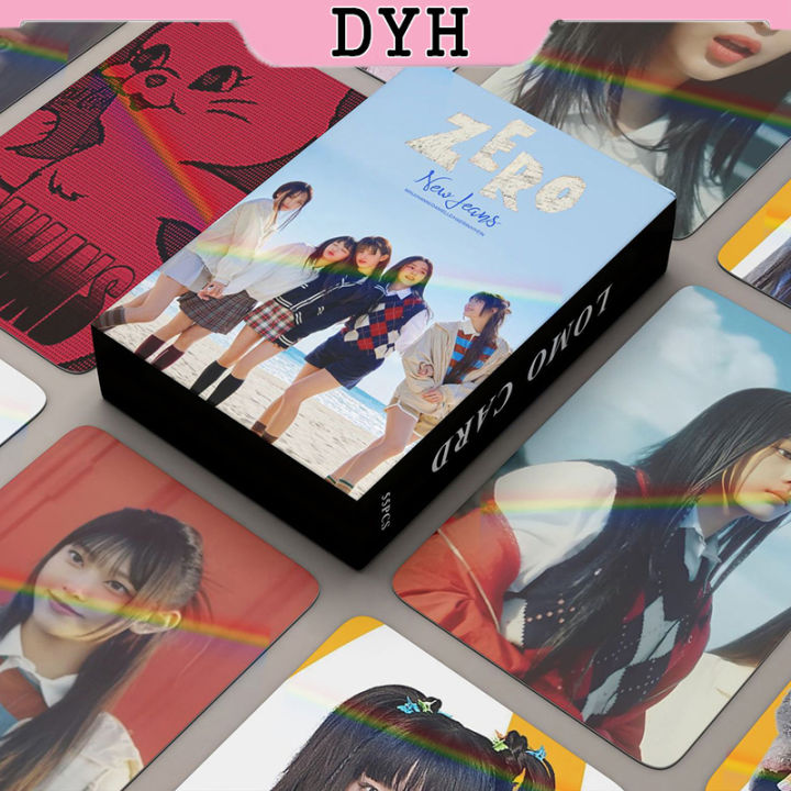 55pcs/box NewJeans Laser Card Zero Album Photocard KPOP LOMO Card