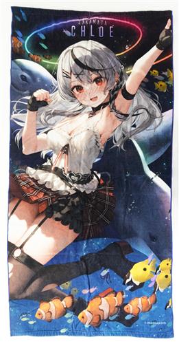 ホロライブ 沙花叉クロヱ バスタオル ﾎﾛﾗｲﾌﾞｻｶﾏﾀｸﾛｴﾊﾞｽﾀｵﾙ グッズ