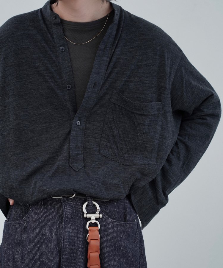 WOOL KNIT PO SHIRT / 商品詳細ページ / LIDNM / Llife ONLINE STORE