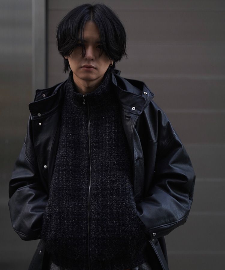 ALPACA SILK TWEED ZIP / 商品詳細ページ / LIDNM / Llife ONLINE