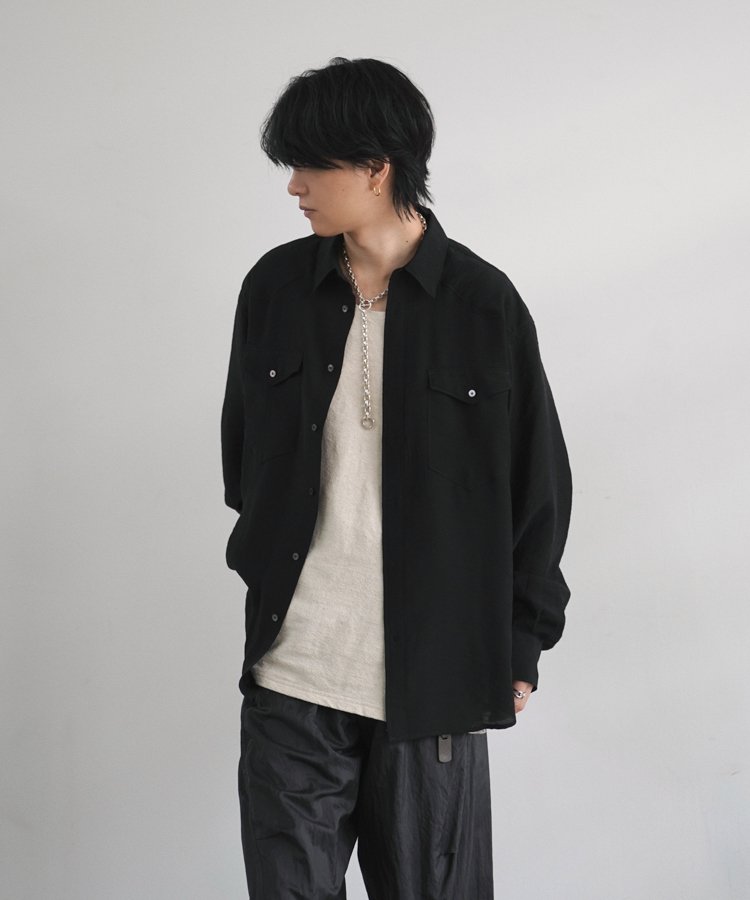 SILK RAYON WESTERN SHIRT / 商品詳細ページ / LIDNM / Llife ONLINE