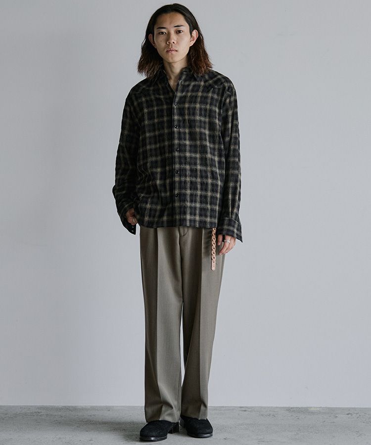 Wool Plaid Western Shirt / 商品詳細ページ / LIDNM / Llife ONLINE
