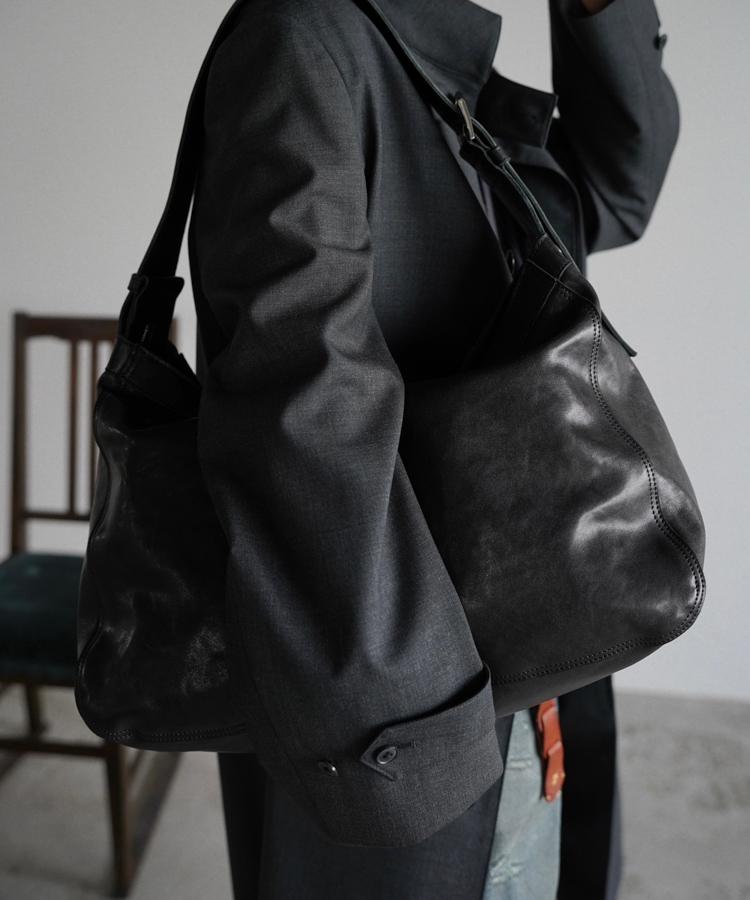 Llife POLISHED COW LEATHER NEWSPAPER BAG / 商品詳細ページ / LIDNM