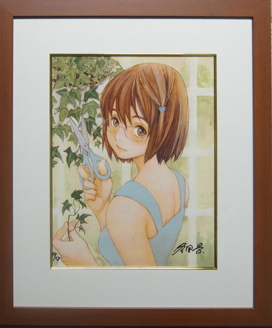 冬目景直筆サイン入りカラー複製イラスト「冬絵・展」