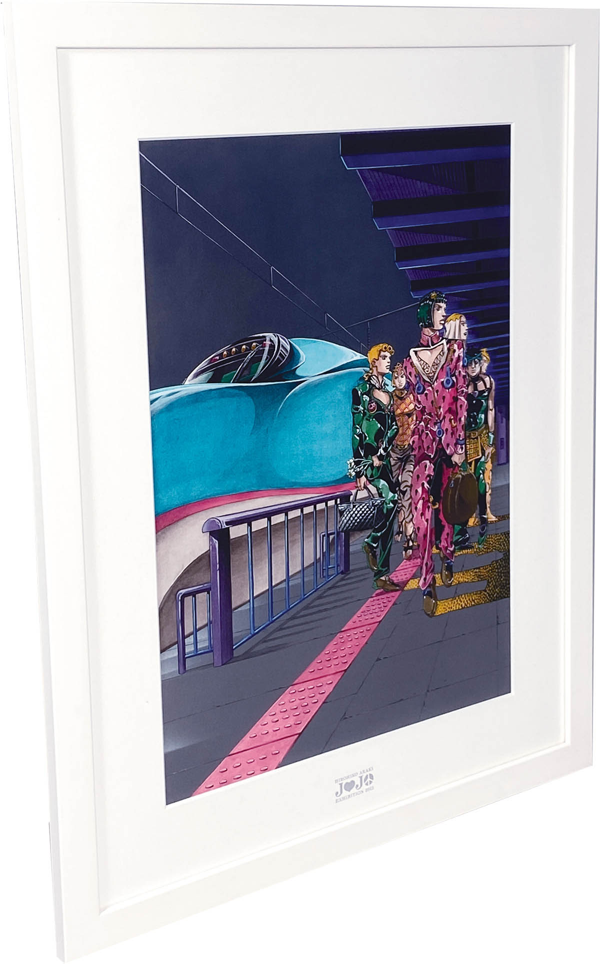 3600] 荒木飛呂彦 カラー複製イラスト「ジョジョの 奇妙な冒険