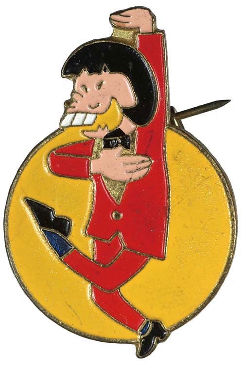 小学館 小学一年生 おそ松くん イヤミのシェーバッジ