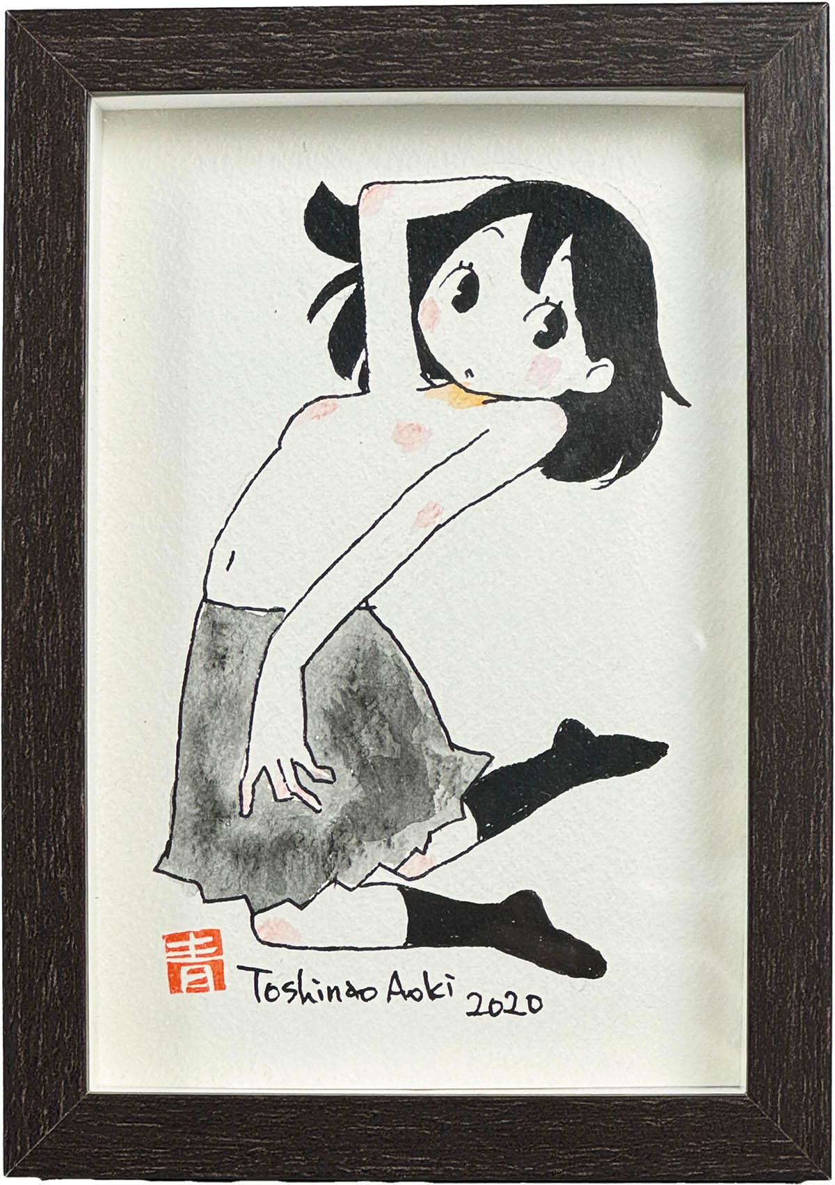 3110] 青木俊直 直筆イラスト