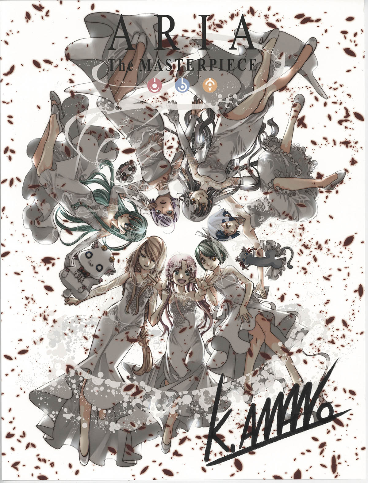 3159] 天野こずえ カラー複製イラスト「ARIA完全版 (ARIA The