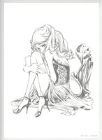 野田彩子 直筆サイン入りカラー複製イラスト「ダブル」