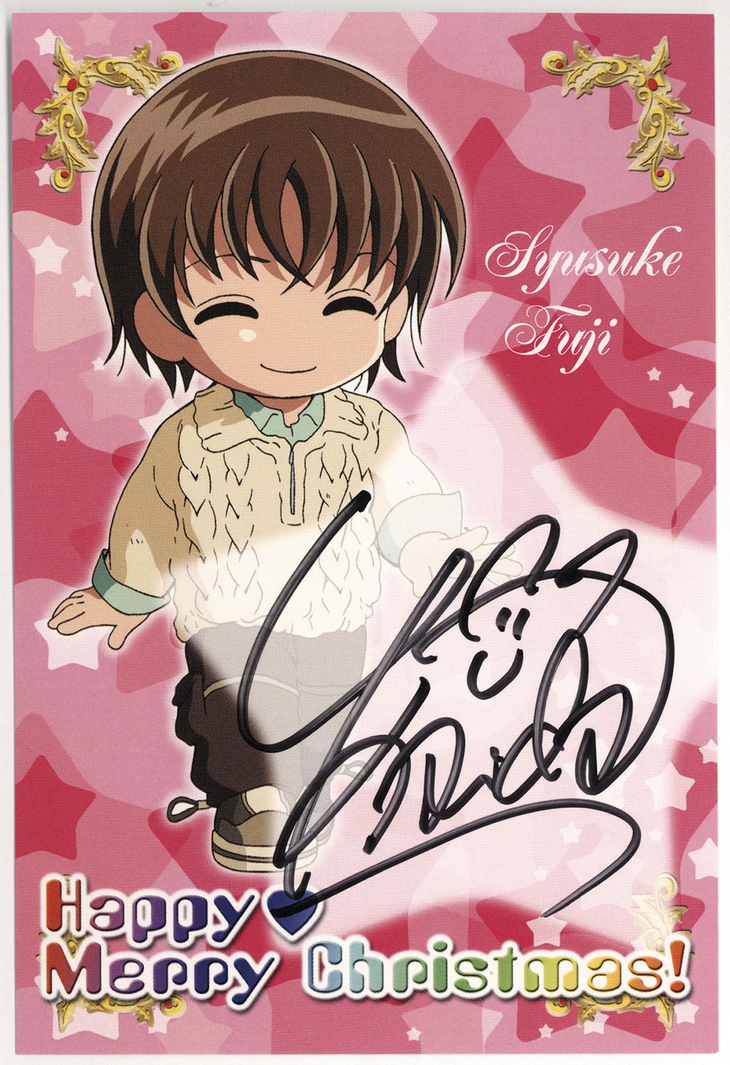 4311］ 甲斐田ゆき直筆サイン入りポストカード「テニスの王子様」