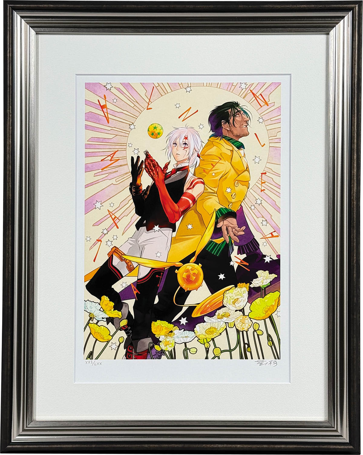 4192] 星野桂 直筆サイン入りカラー複製イラスト「D.Gray-man」