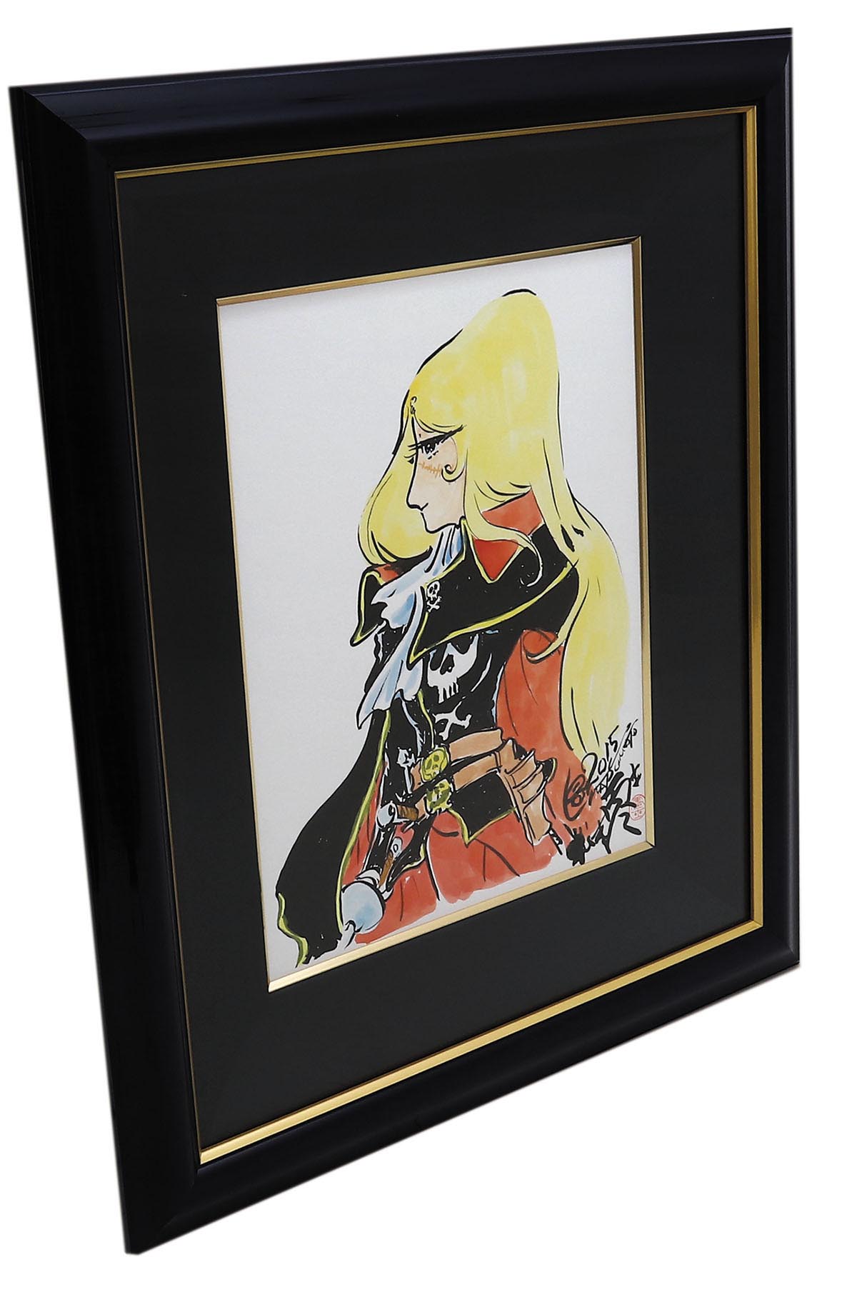 松本零士直筆カラーイラスト「クイーン・エメラルダス」