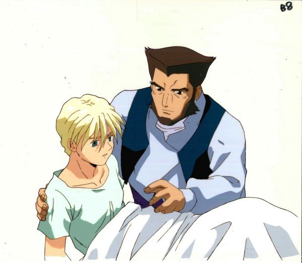 新機動戦記ガンダムW カトル/ラシード セル画