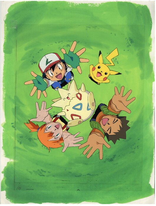 ポケットモンスター 版権用セル サトシ/カスミ/タケシ/ピカチュウ/トゲピー