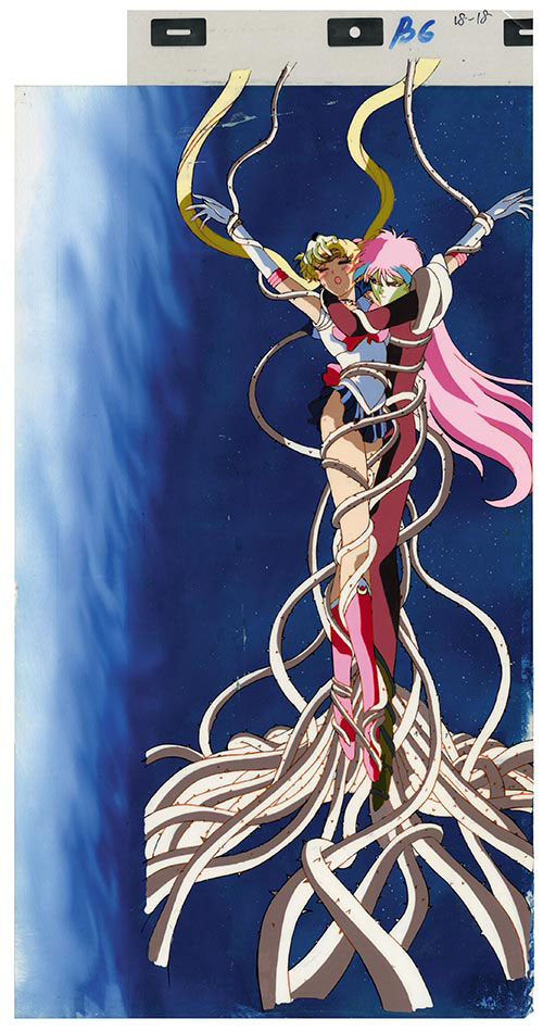 美少女戦士セーラームーン (敵組織•ビリユイ) セル画 (当時物) 美少女