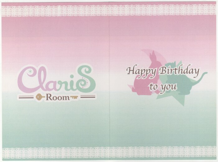 PG-7627]直筆サイン入りカード ClariS
