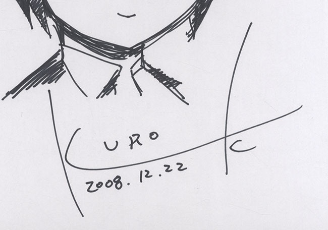 黒星紅白直筆色紙「キノの旅」