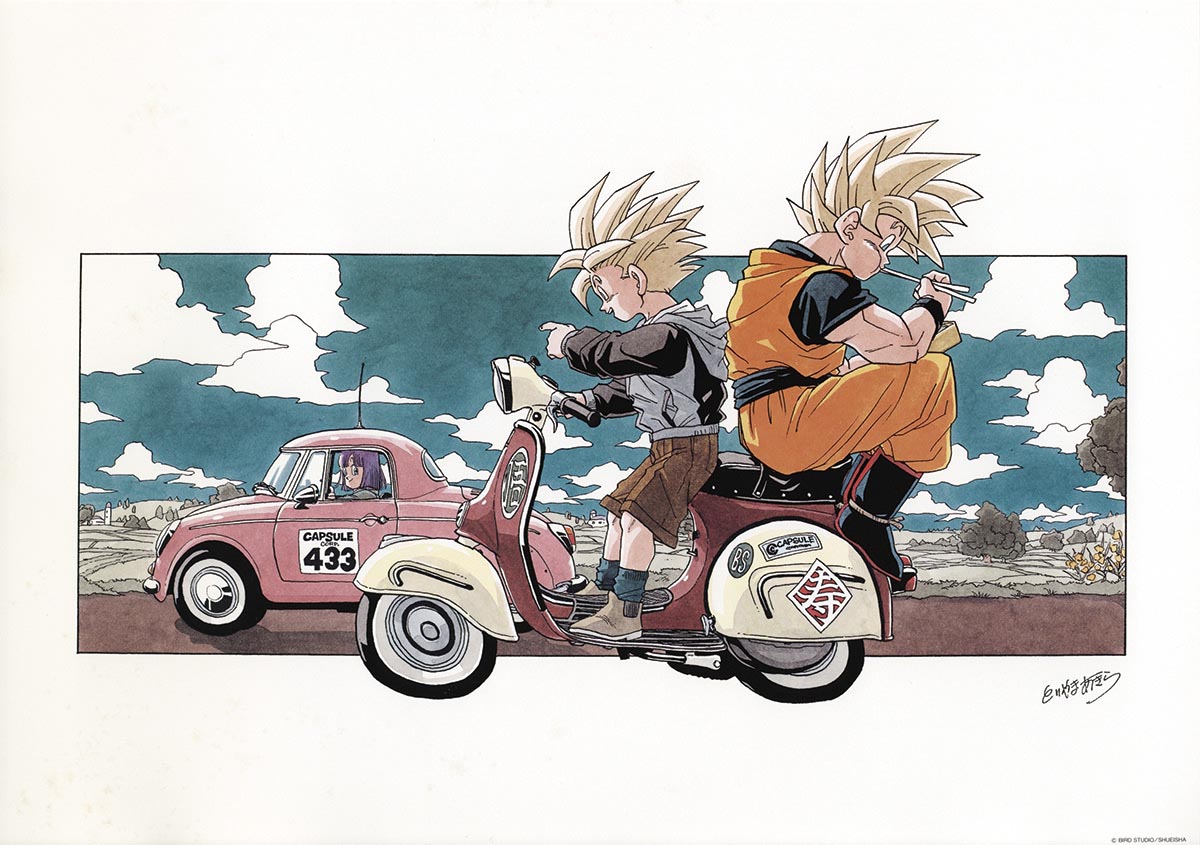 3126］ 鳥山明 カラー複製イラストB