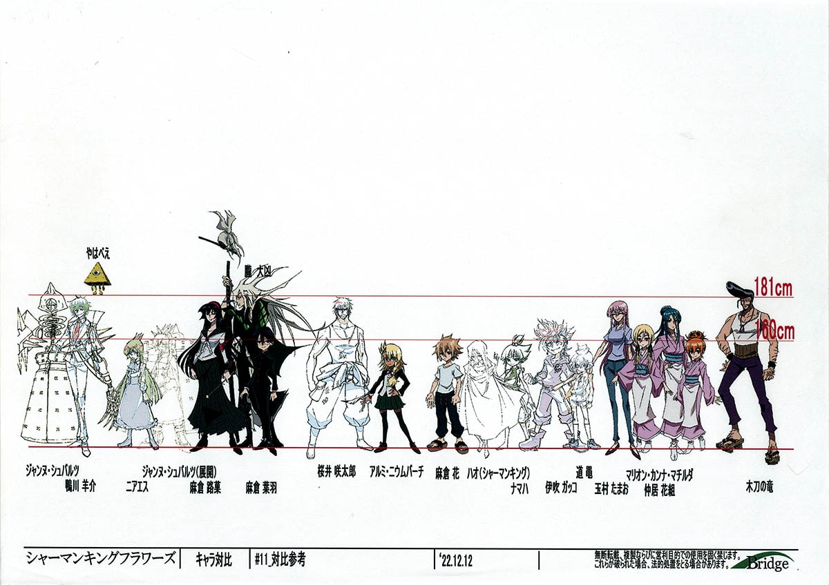 4832] シャーマンキングFLOWERS 設定[制作素材]