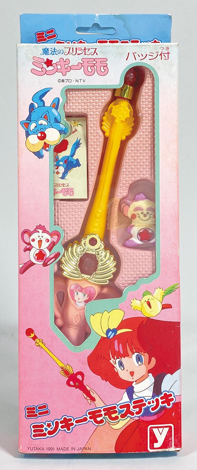 5428］ 海モモ ミニミンキーモモステッキ バッジ付き