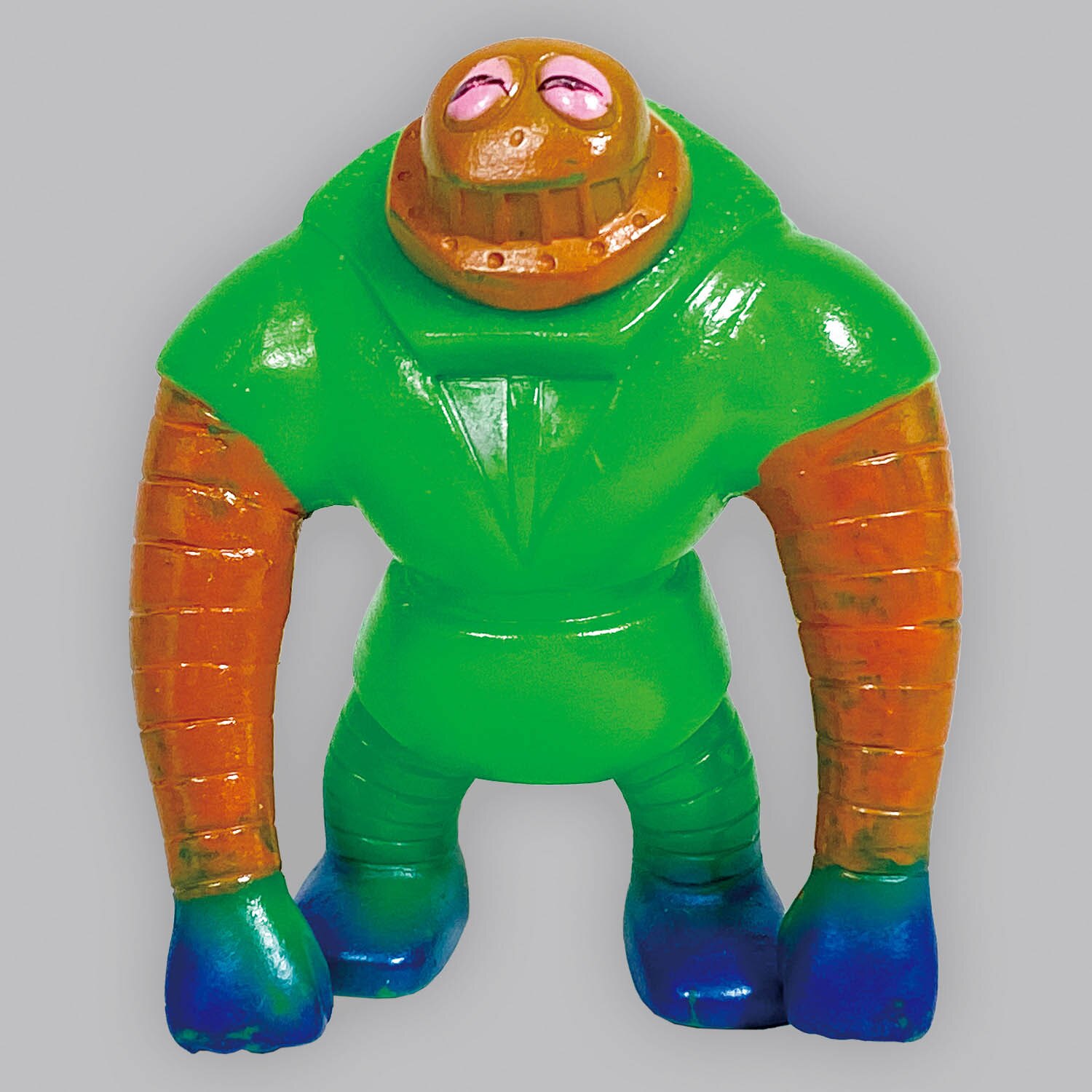 1086] ポピー ボスボロット 65mm ソフビ 緑成型