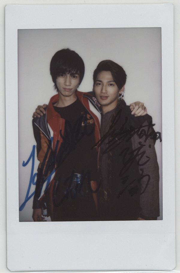 直筆サイン入りチェキ 根岸拓哉/宇治清高 ウルトラマンギンガS